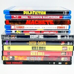 Quentin Tarantino Blu-Ray/DVD Lot (2 NEW) Of 12 Movies Pulp Fiction Hostel